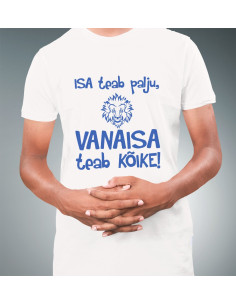 Meeste t-särk Vanaisa teab kõike