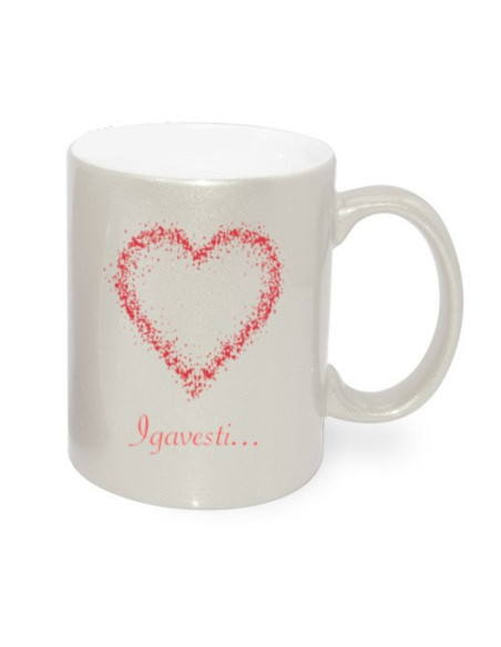 Valge pärlmuttertooni kruus 330ml Valge pärlmuttertooni kruus 330ml