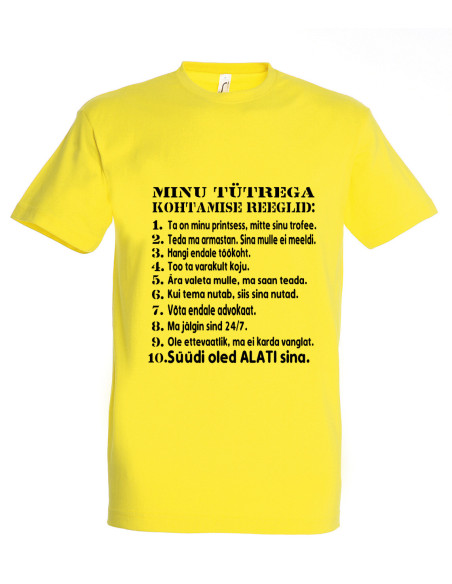 Meeste t-särk Kohtamise reeglid