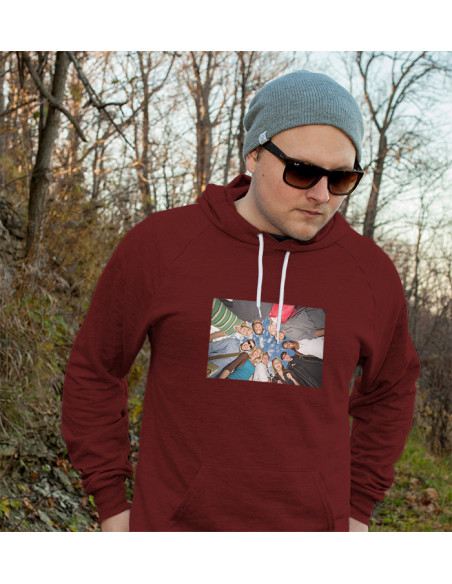 Kapuutsiga dressipluus Sinu pildiga