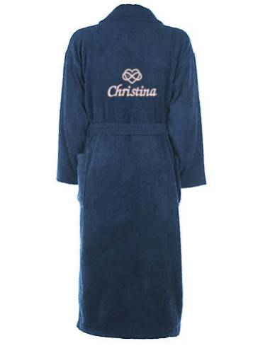 Tikandiga luksulik puuvillane hommikumantel