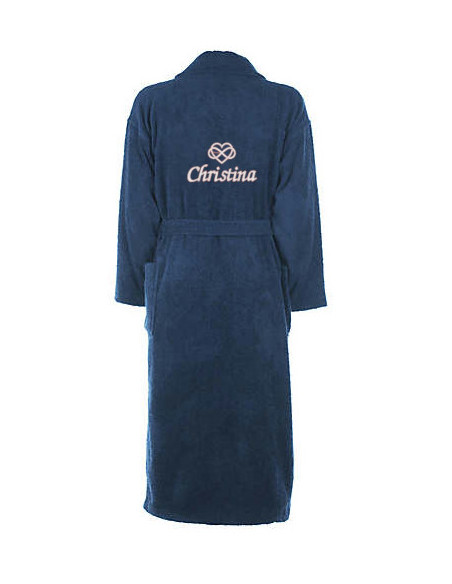 Tikandiga luksulik puuvillane hommikumantel