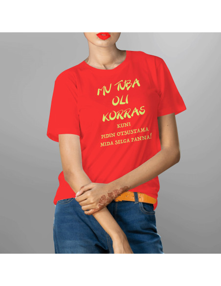 Naiste t-särk Mu Tuba Oli Korras