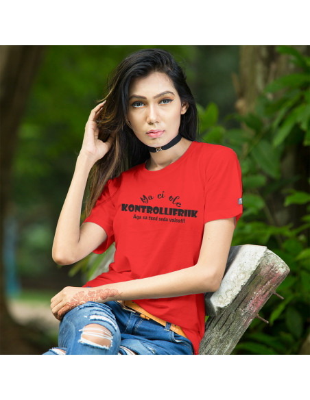 Naiste t-särk Pole kontrollifriik