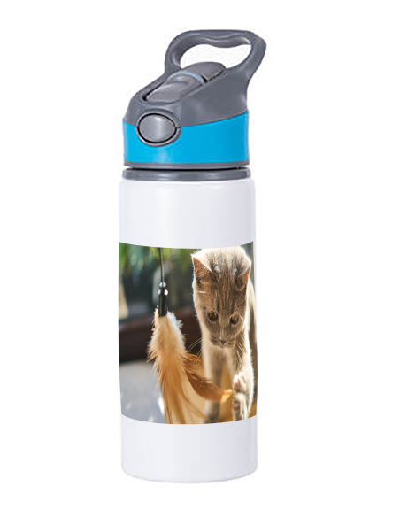 Huulikuga valge joogipudel 650ml