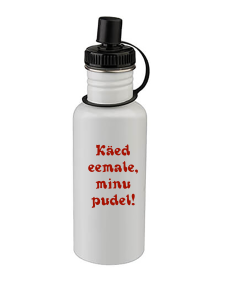 Valge joogipudel 600ml 2