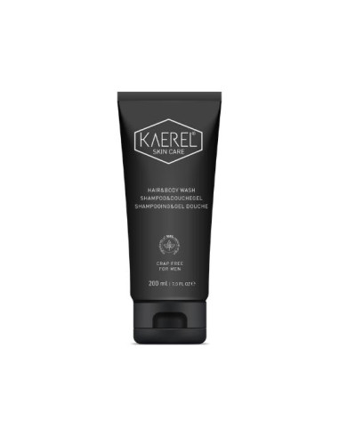 Kaerel - Mõnusa värske lõhnaga ja 100% looduslik keha- ja juustepesuvahend meestele, 200 ml