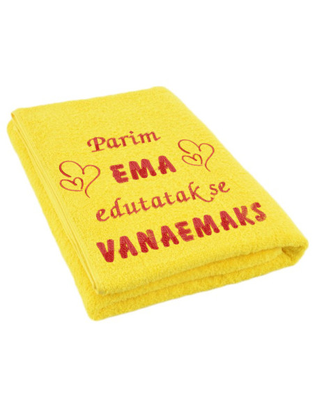 Saunalina Parim ema edutatakse vanaemaks 150*75cm