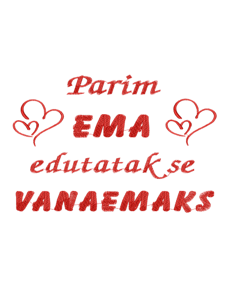 Saunalina 90x170cm Parim ema edutatakse vanaemaks