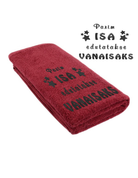 Saunalina 100x200cm Parim isa edutatakse vanaisaks