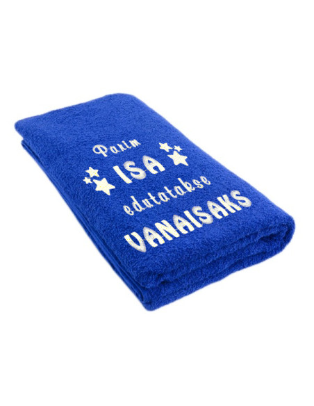 Saunalina 100x200cm Parim isa edutatakse vanaisaks