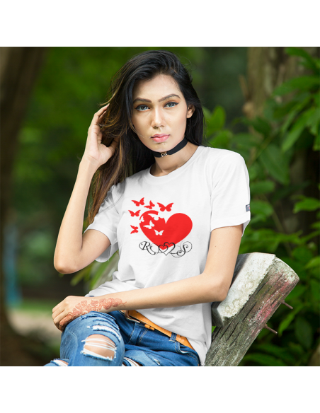 Naiste t-särk Liblikad südames