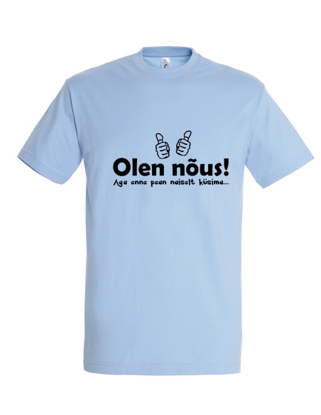 Meeste t-särk Olen nõus!