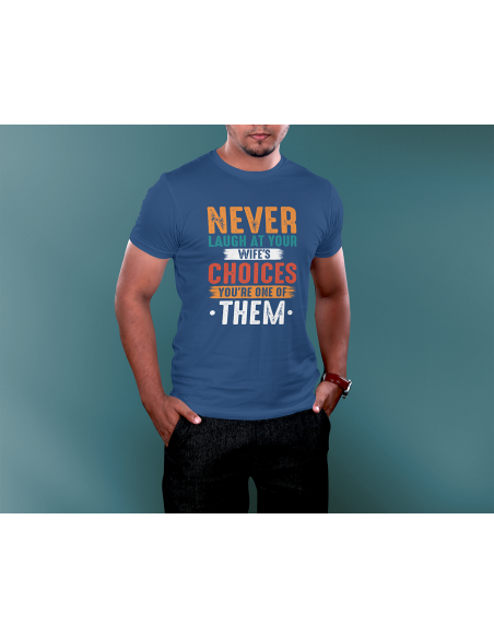 Meeste t-särk Never laugh...
