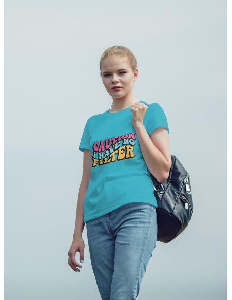 Naiste t-särk Caution