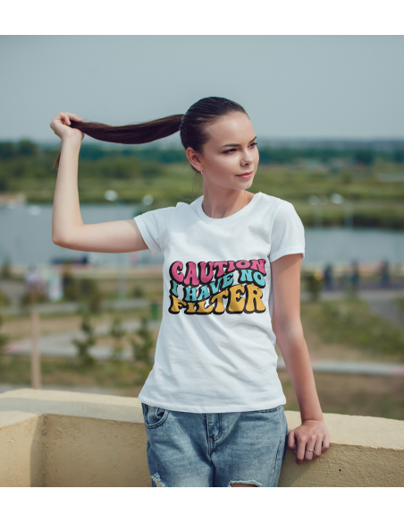 Naiste t-särk Caution