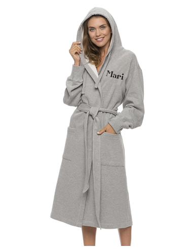 Hall hommikumantel Sinu tekstiga