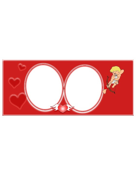 Taustaga fototass kahe pildiga