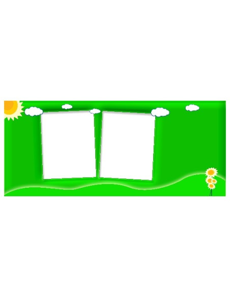 Taustaga fototass kahe pildiga