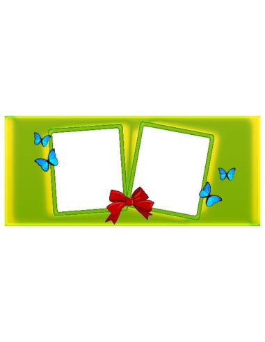 Taustaga fototass kahe pildiga