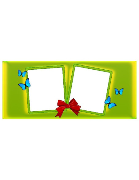 Taustaga fototass kahe pildiga