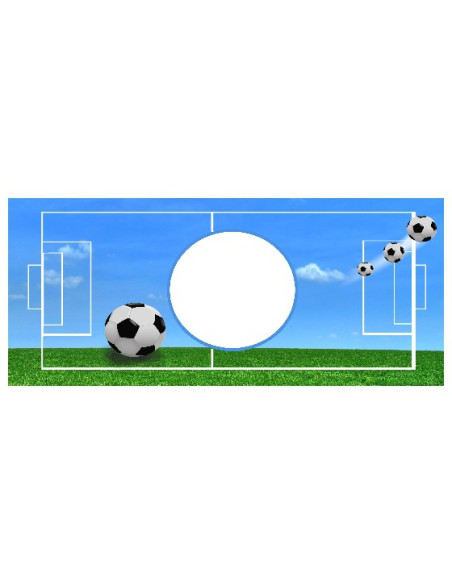 Jalgpalli teemalise taustaga tass