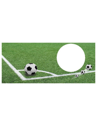 Jalgpalli teemalise taustaga tass