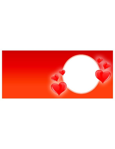 Südametega taustadega tass